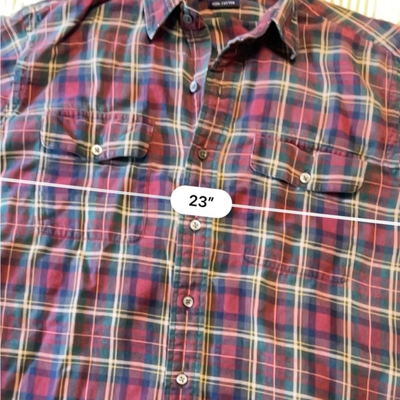 Ralph Lauren Red and Green Plaid Button Down Shirt M - Picture 5 of 8